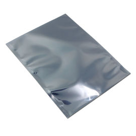 袋、ジッパーが付いている静的な散逸性袋を保護する光沢がある銀Esd