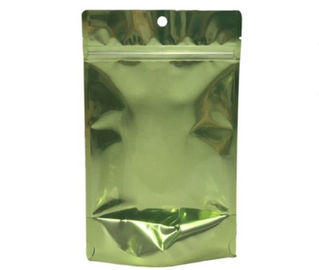 Snack Aluminium Foil Pouch , Stand Pouch Bag With Window Customized Color