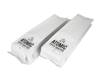 黒い白は障壁の食品包装のためにカスタマイズされた側面のガセットの袋を印刷しました